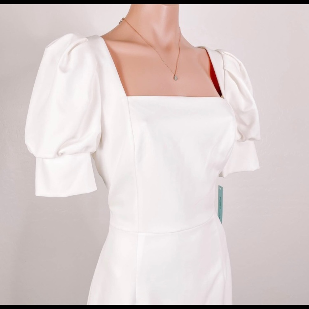 ANTONIO MELANI Theresa Square Neck Puff Dress NWT